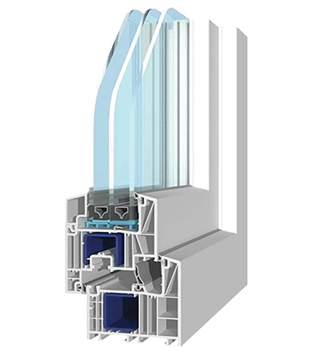 Salamander bluEvolution 82 MD – 6 kamerų langai