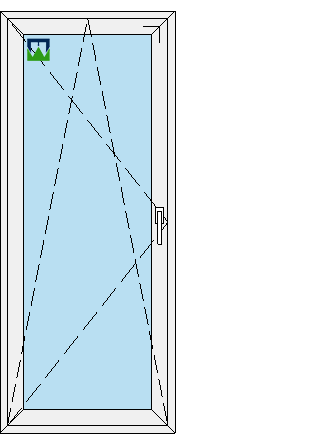 850x2050 rankena dešinėje