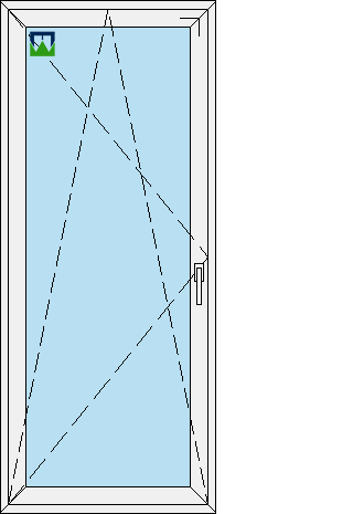 950x2250 rankena dešinėje