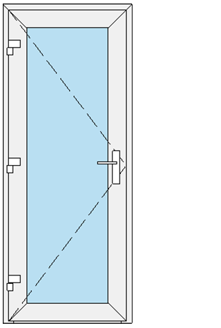 900x2100 rankena dešinėje